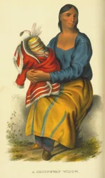 Una viuda Chippeway, 1854